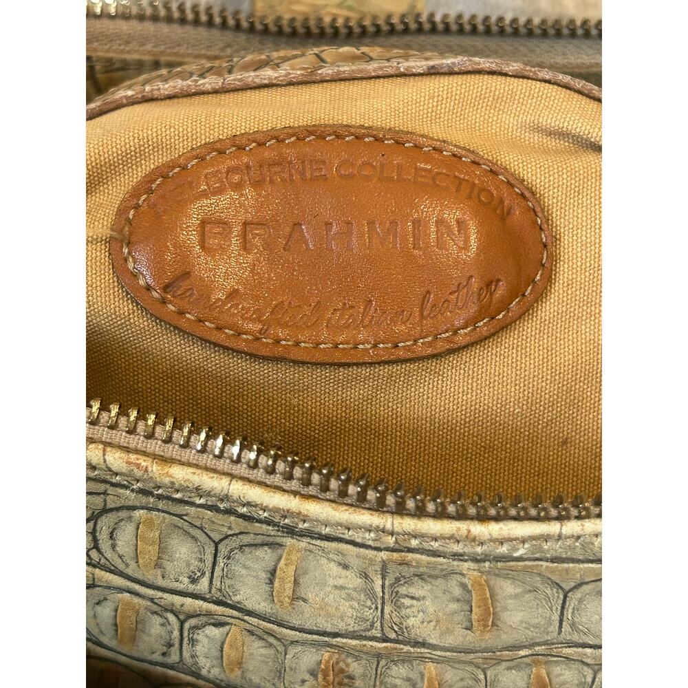Vintage Brahmin Isabelle Croc-Embossed Leather Purse - Picture 6 of 9